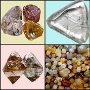 DIAMOND ROUGH CRYSTALS  RAW UNCUT ROUGH DIAMONDS - SALES